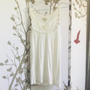 TwentyOne White Lace Crochet Tank